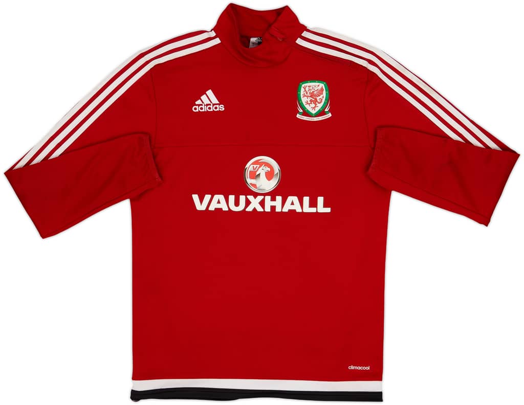 2016-17 Wales adidas 1/4 Zip Drill Top - 7/10 - (S)