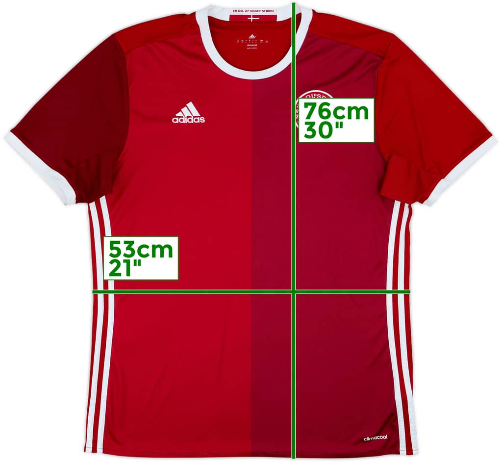 Camiseta de local de Dinamarca 2015-16 - 8/10 - (L)