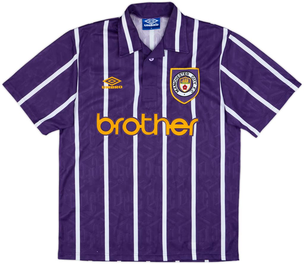 Camiseta de visitante del Manchester City 1993-94 - 9/10 - (M)