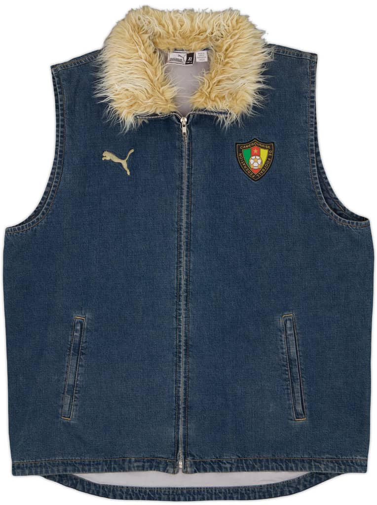 2002-04 Cameroon Puma Denim Gilet - 6/10 - (XL)