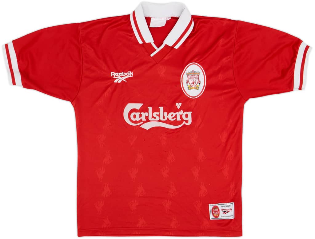 1996-98 Liverpool Home Shirt - 4/10 - (M)
