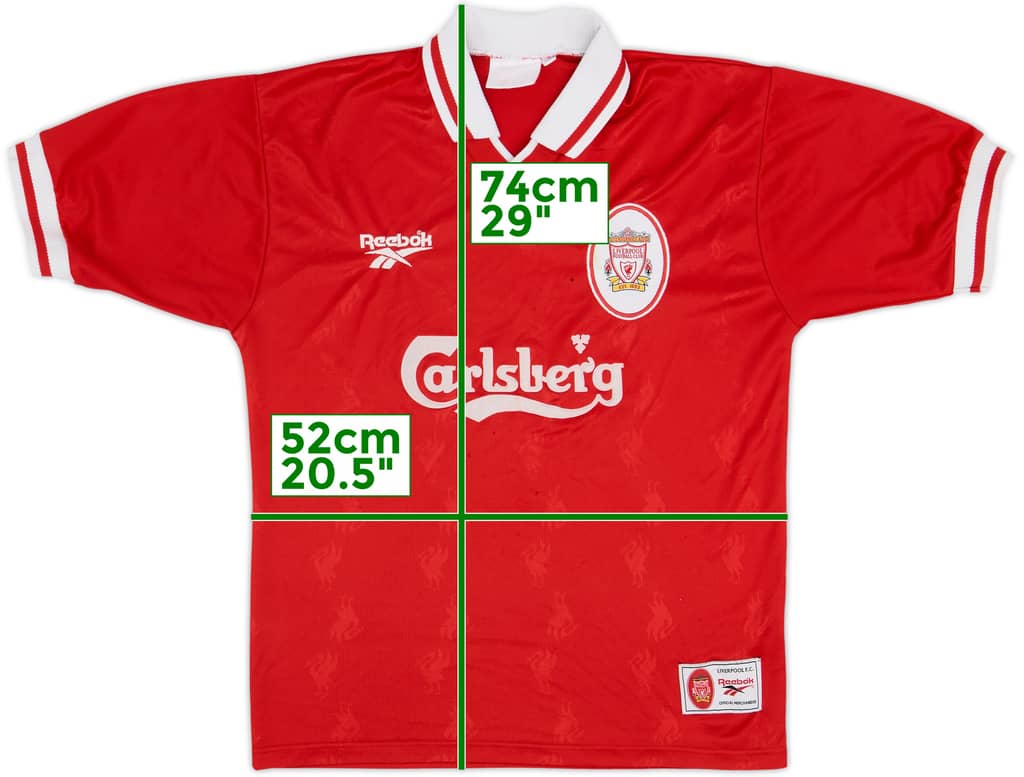 1996-98 Liverpool Home Shirt - 4/10 - (M)