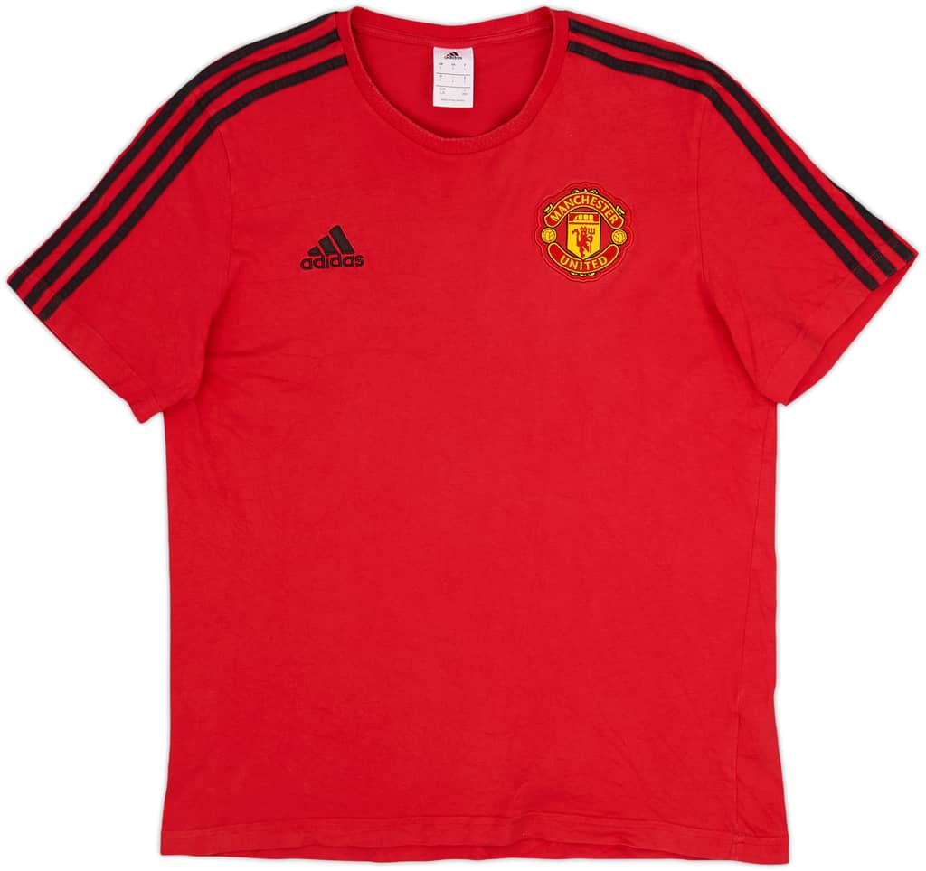 2018-19 Manchester United adidas Cotton Tee - 9/10 - (L)