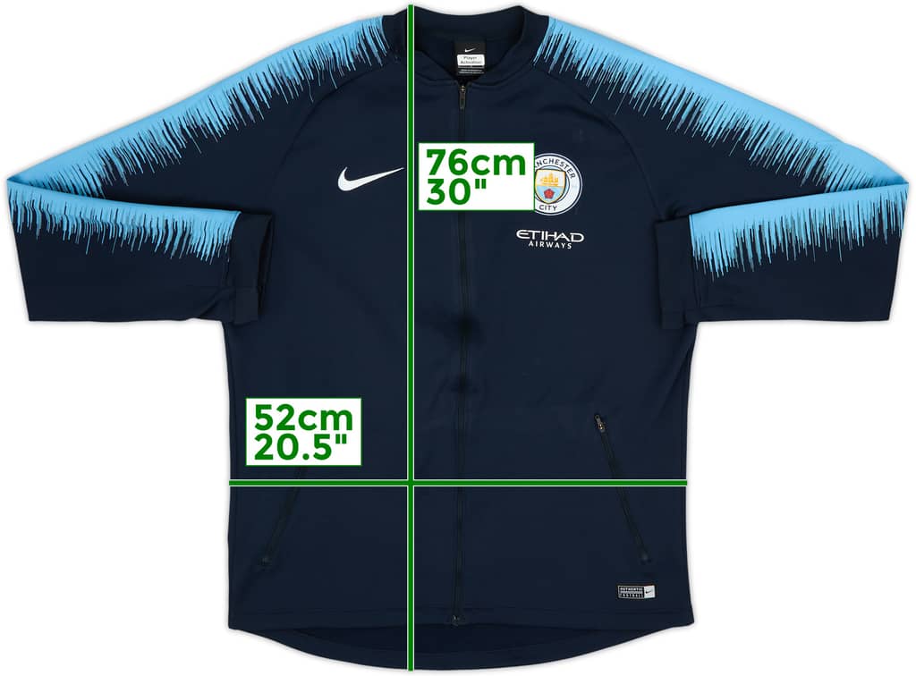 2018-19 Manchester City Nike Track Jacket - 8/10 - (L)