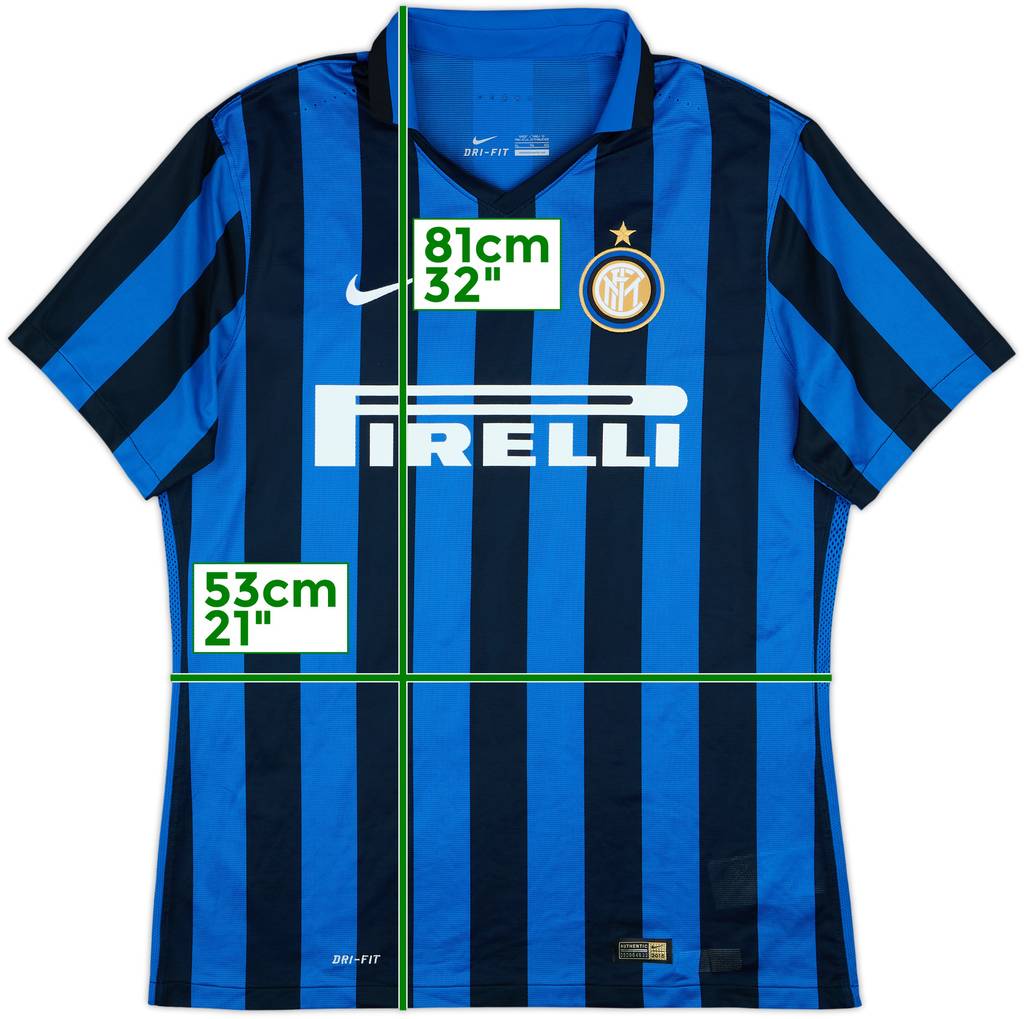 2015-16 Inter Milan Authentic Home Shirt - 10/10 - (XL)