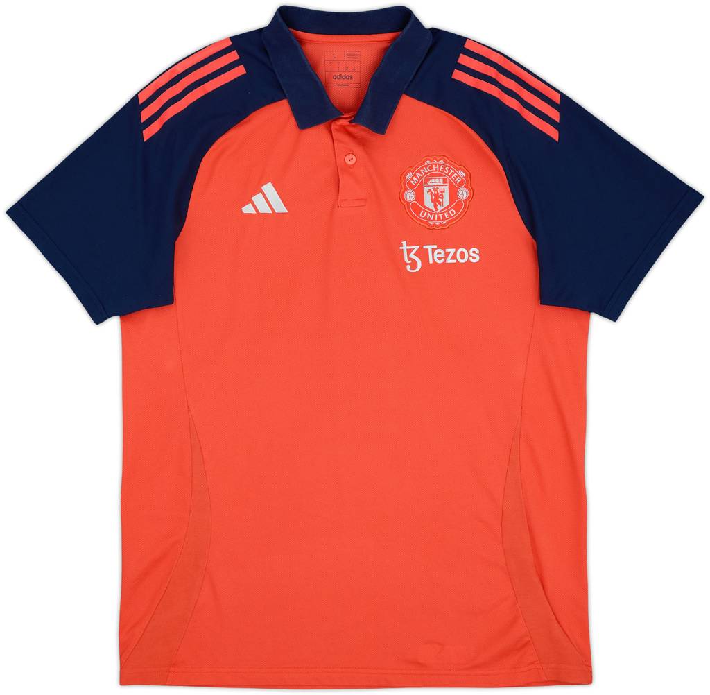 2024-25 Manchester United adidas Polo Shirt - 9/10 - (L)