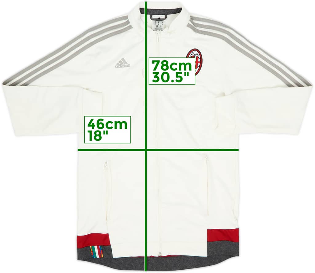 2015-16 AC Milan adidas Track Jacket - 7/10 - (M)