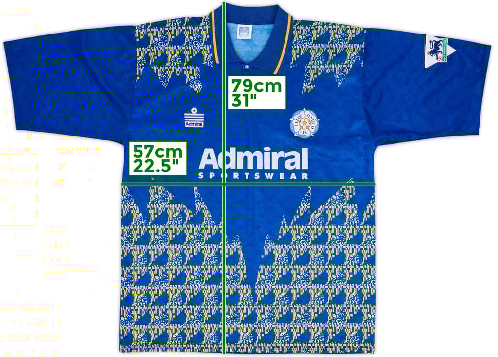 1992-93 Leeds Unido Camiseta Visitante - 8/10 - (XL)