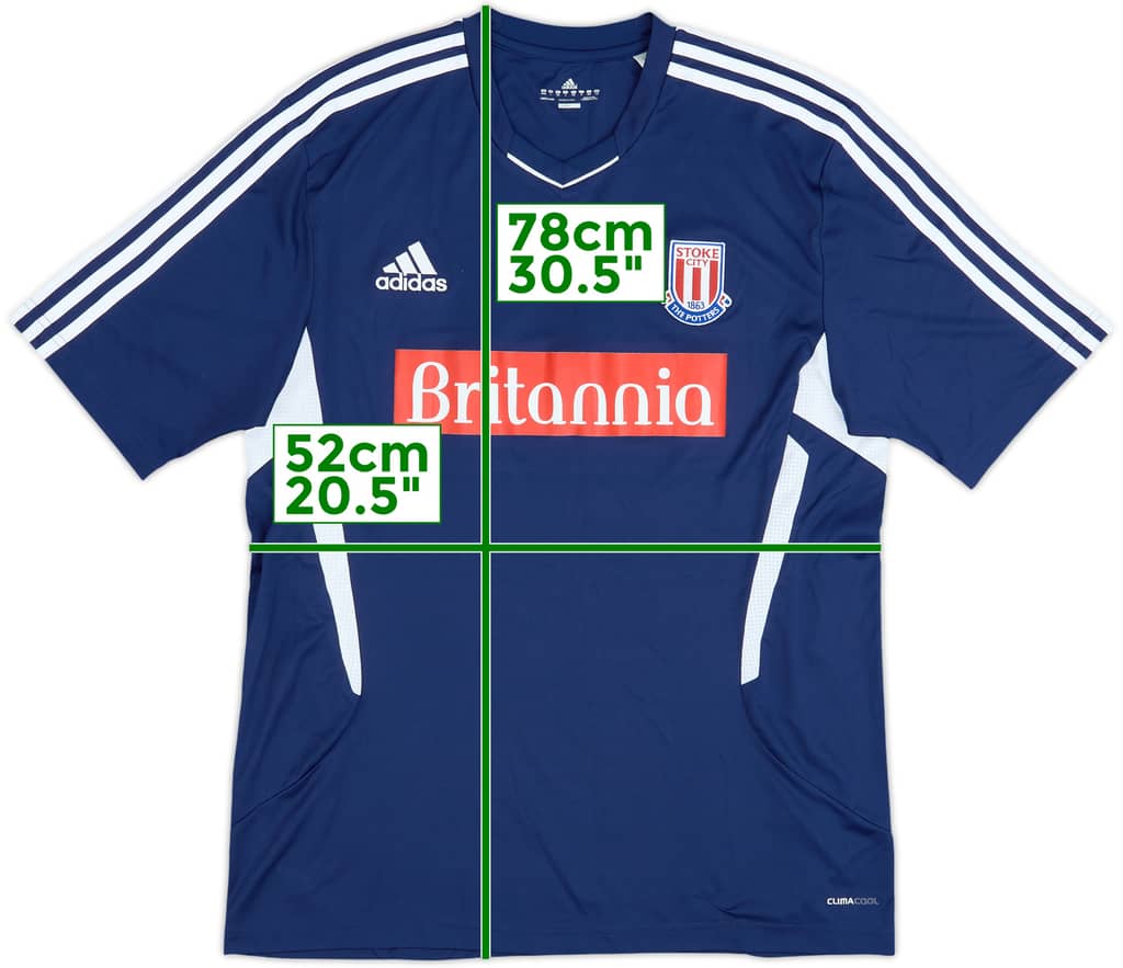 2011-12 Stoke City adidas Training Shirt - 10/10 - (L/XL)