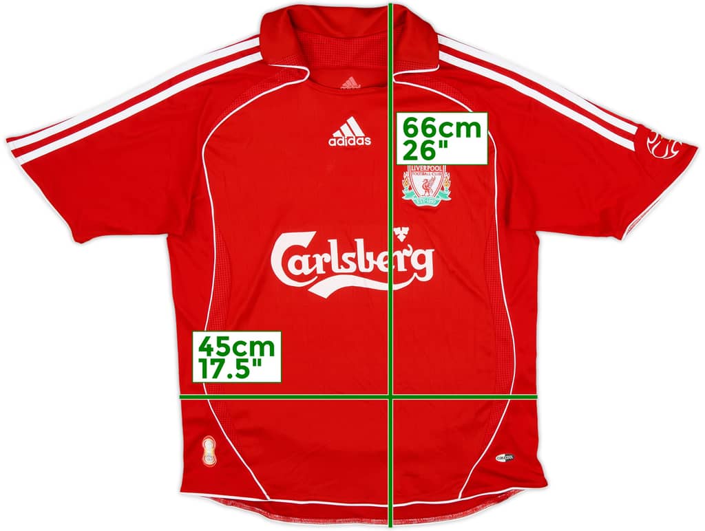 2006-08 Liverpool Home Shirt - 7/10 - (L.Boys)