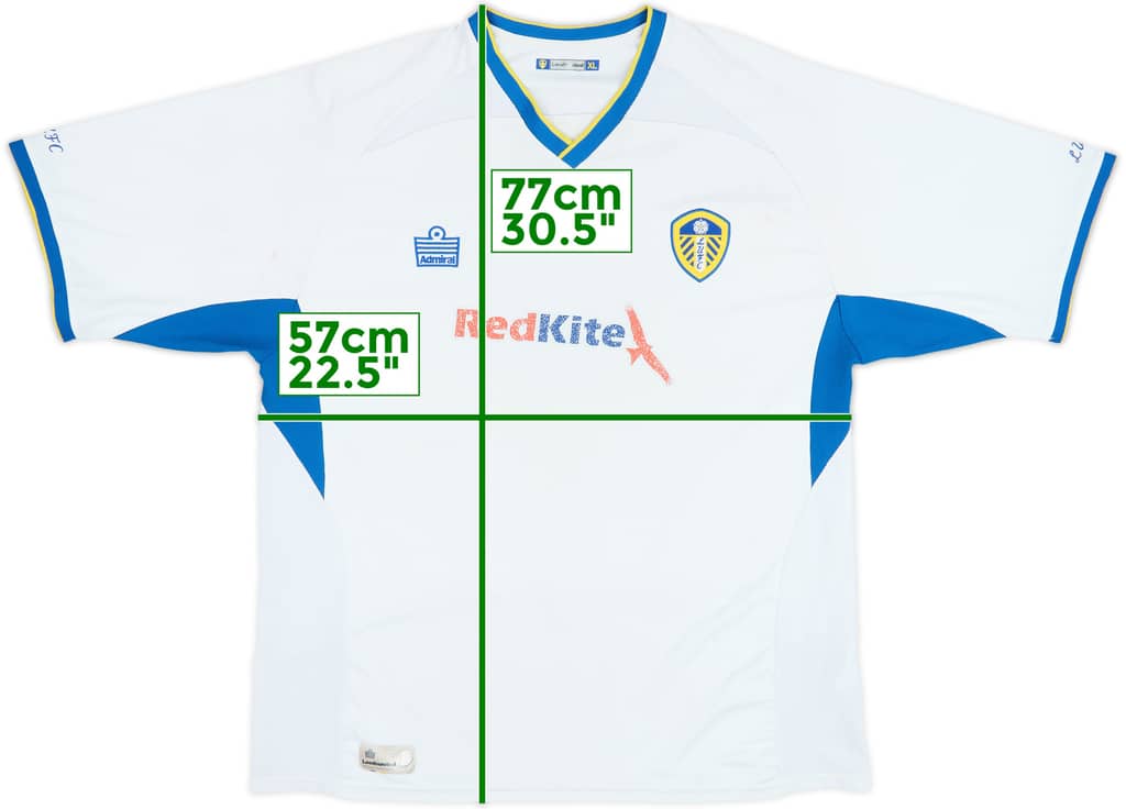 2007-08 Leeds United Camiseta Local - 5/10 - (XL)