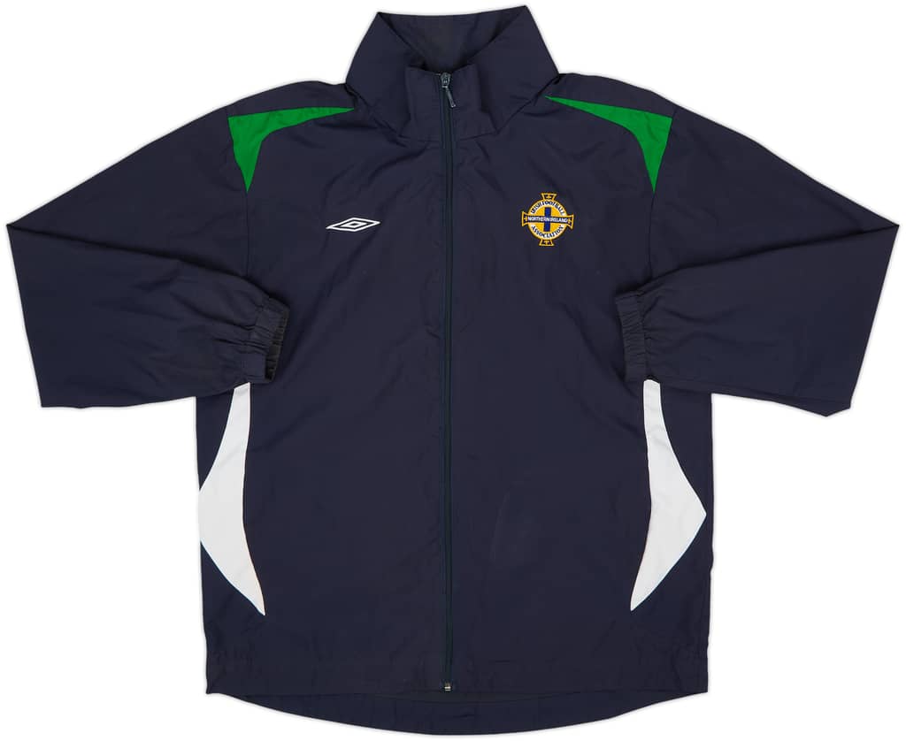 2007-08 Northern Ireland Umbro Hooded Track Jacket - 8/10 - (M)