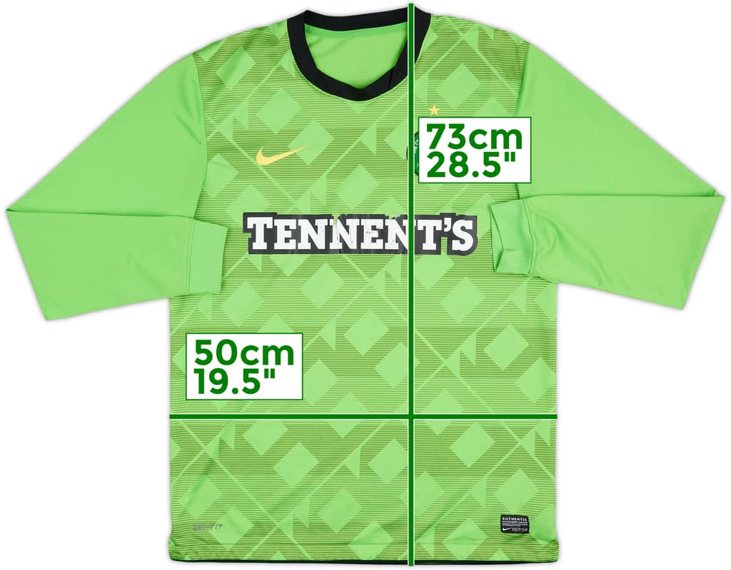 2010-11 Celtic Away L/S Shirt - 5/10 - (M)