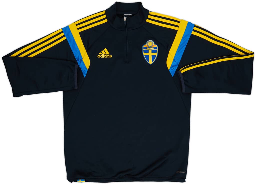 2014-15 Sweden adidas 1/4 Zip Drill Top - 6/10 - (M)