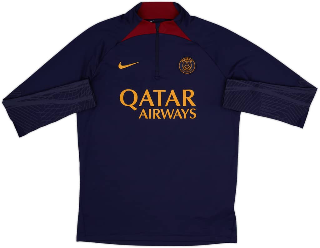 Sudadera de entrenamiento con cierre de un cuarto Nike del Paris Saint-Germain 2023-24 - 9/10 - (M)