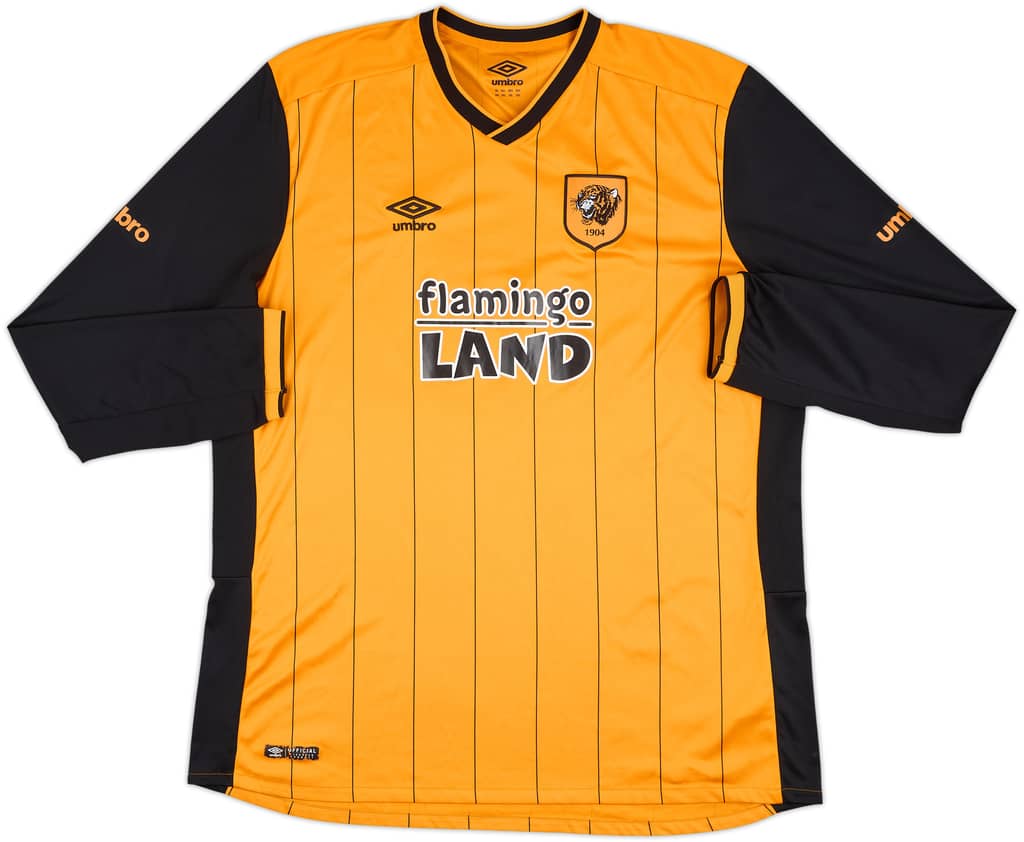 2015-16 Hull City Home L/S Shirt - 7/10 - (XXL)