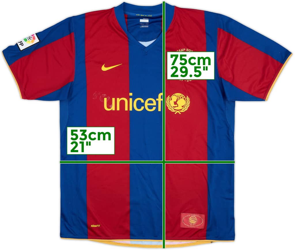 2007-08 Barcelona Home Shirt - 5/10 - (L)