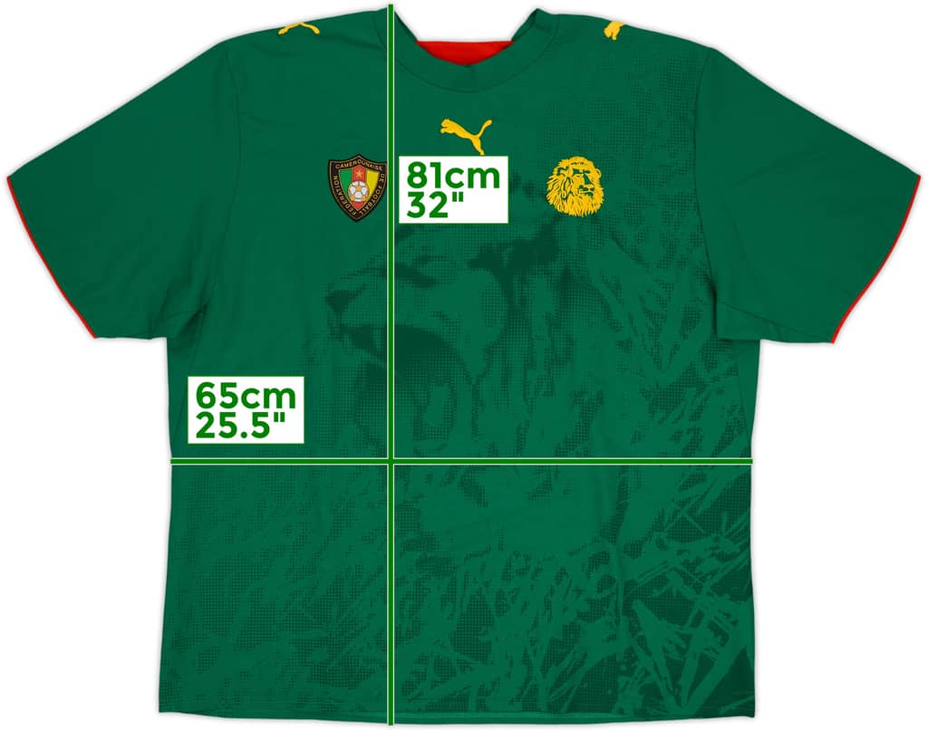 2006-08 Camerún Camiseta Local - 8/10 - (XXL)