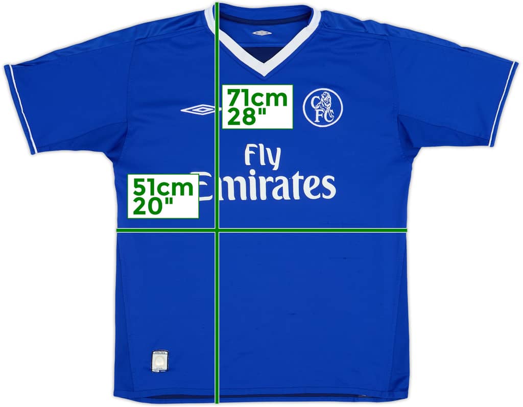 2003-05 Chelsea Camiseta Local - 5/10 - (M)
