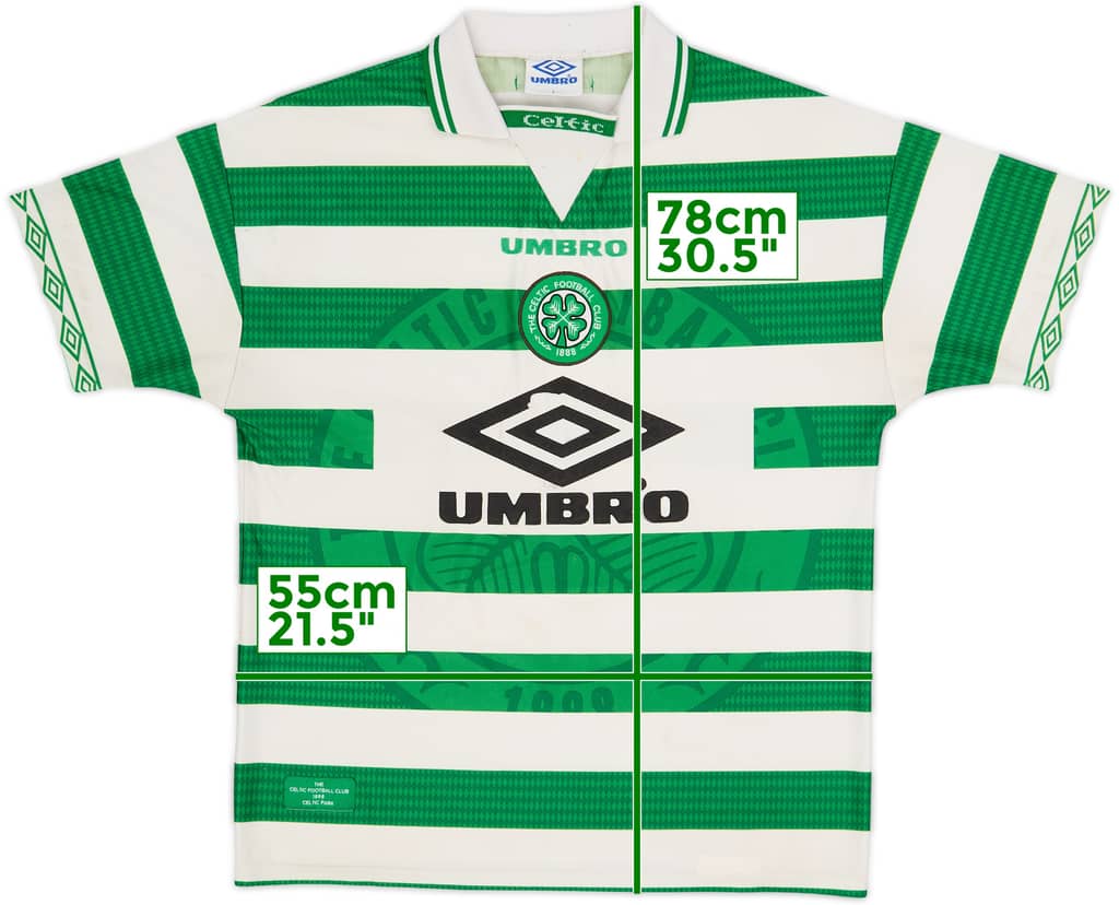1997-99 Celtic Home Shirt - 5/10 - (L)