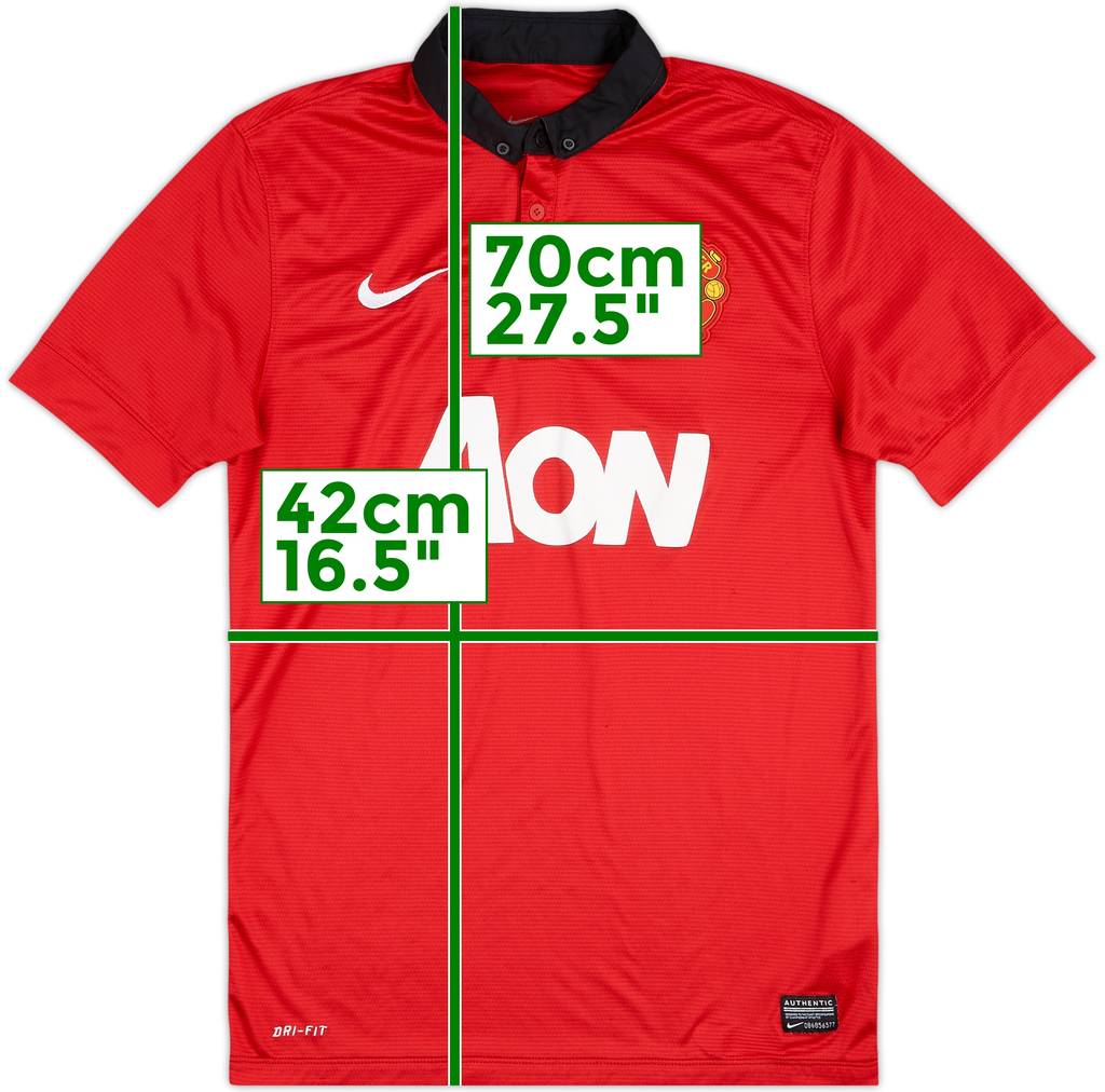 2013-14 Manchester United Home Shirt - 9/10 - (S)