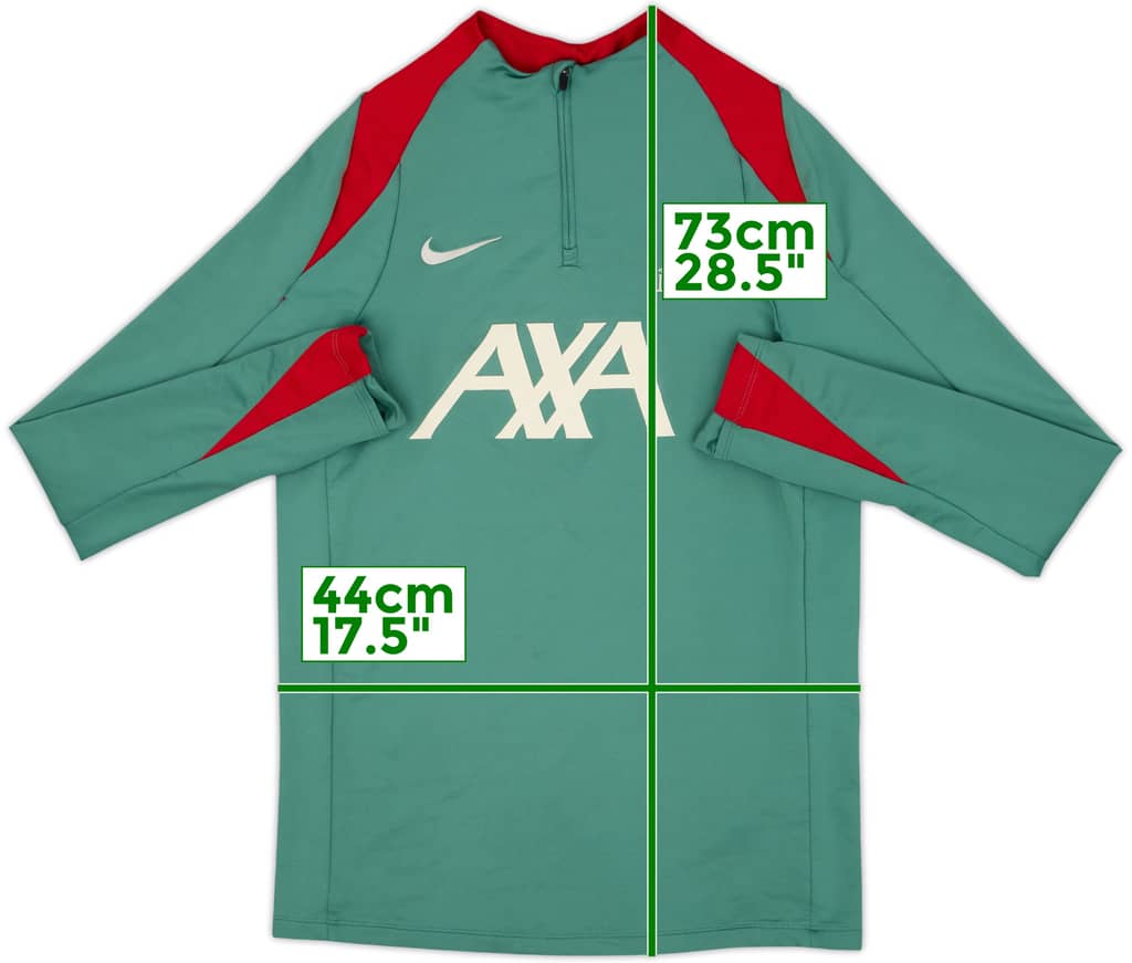 2024-25 Liverpool Nike 1/4 Zip Drill Top - 9/10 - (S)