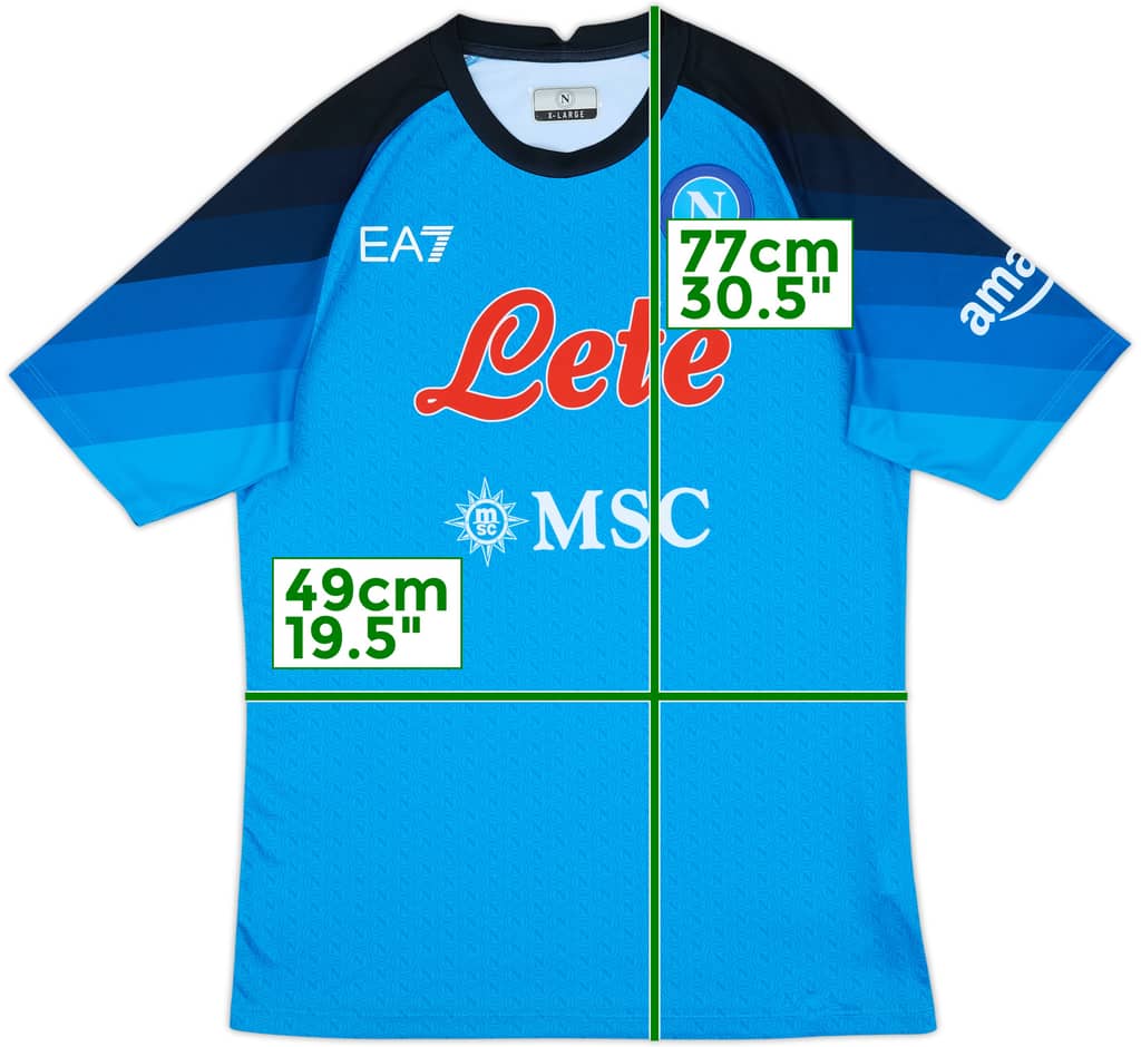 2022-23 Napoli Basic Home Shirt - 10/10 - (XL)