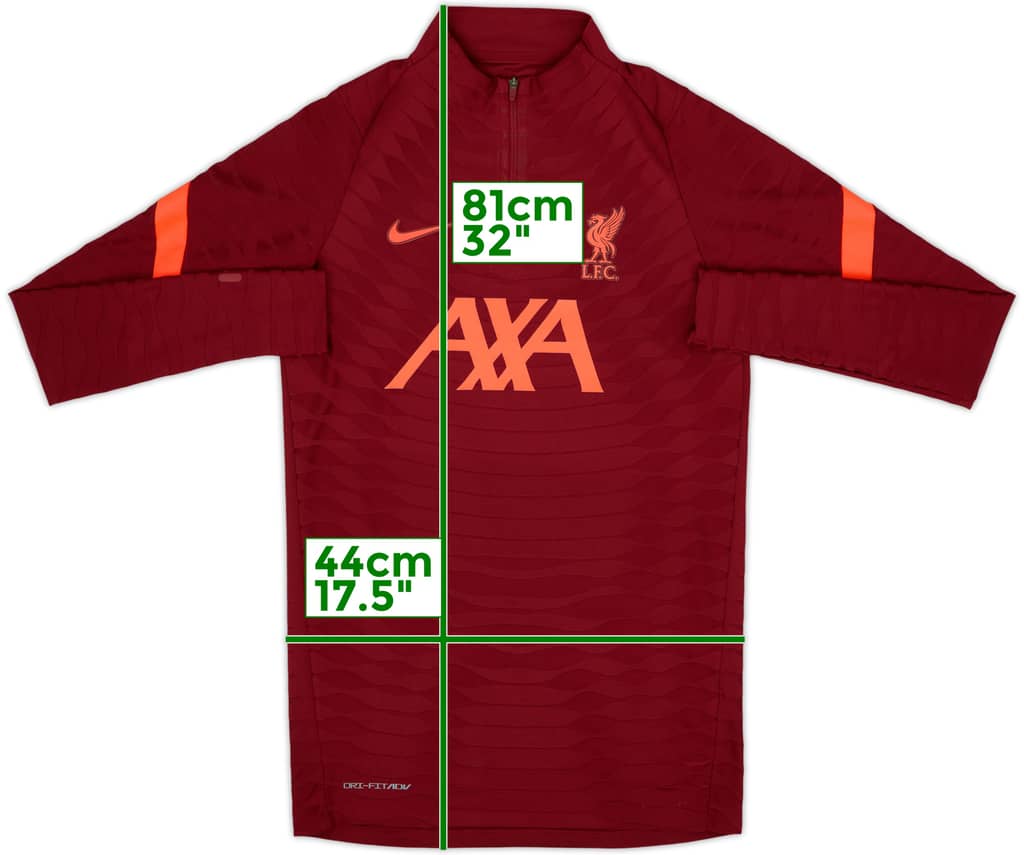 2021-22 Liverpool Nike Dri-Fit ADV 1/4 Zip Drill Top - 8/10 - (S)