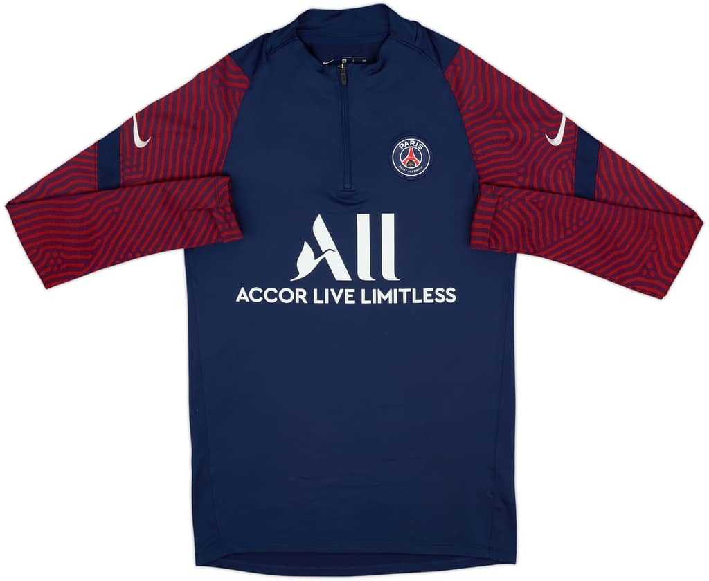 2020-21 Paris Saint-Germain Nike 1/4 Zip Drill Top - 4/10 - (S)