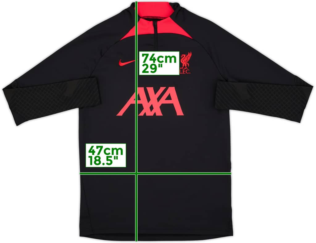 2022-23 Liverpool Nike 1/4 Zip Training Top - 9/10 - (M)