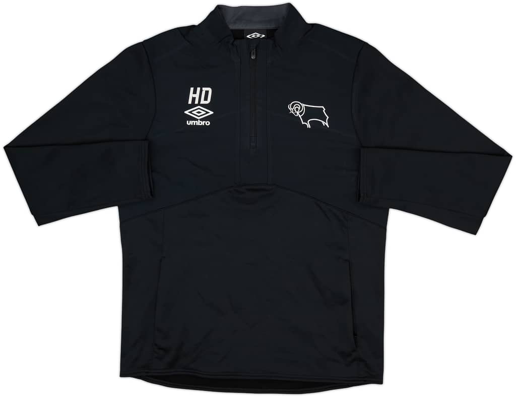 2016-17 Derby Staff Issue Umbro 1/4 Zip Drill Top HD - 10/10 - (M)