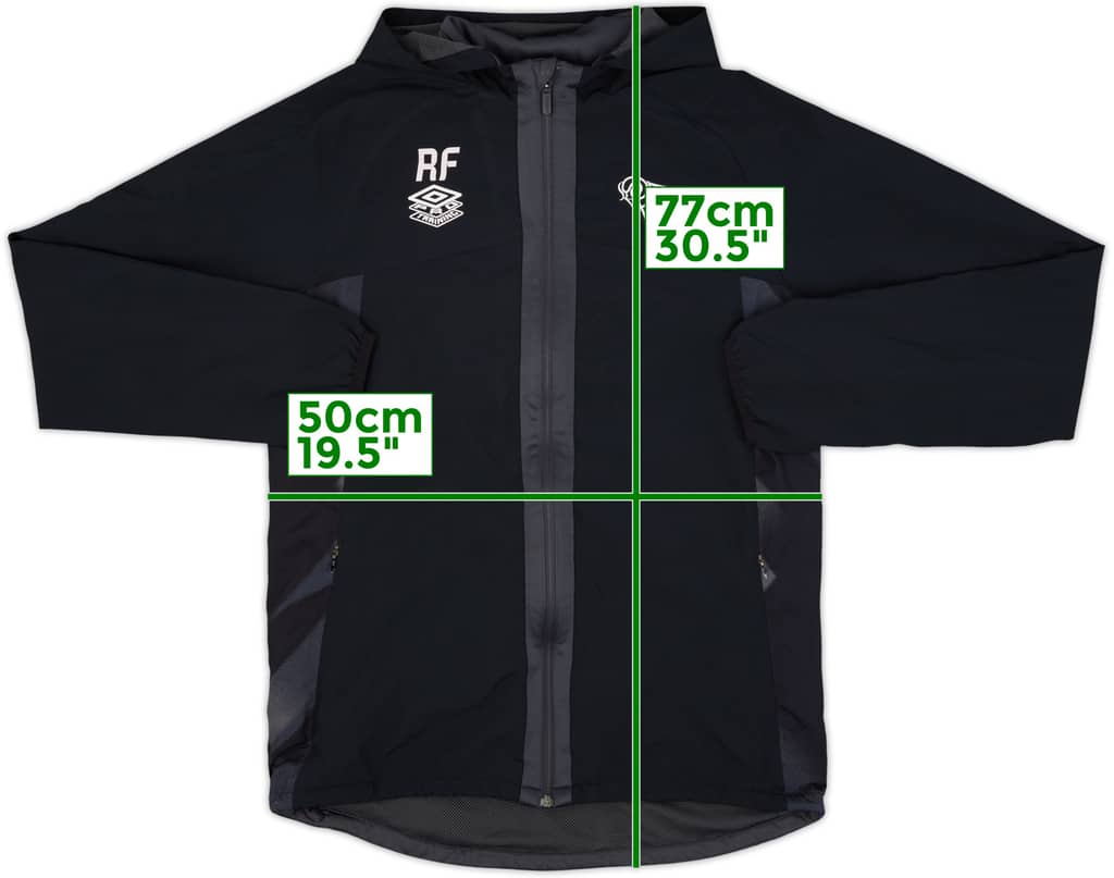 2020-21 Derby County Staff Issue Umbro Hooded Track Jacket RF - 9/10 - (M)