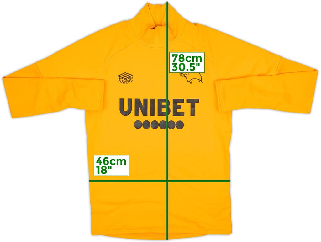 2018-19 Derby County Umbro Drill Top - 10/10 - (S)