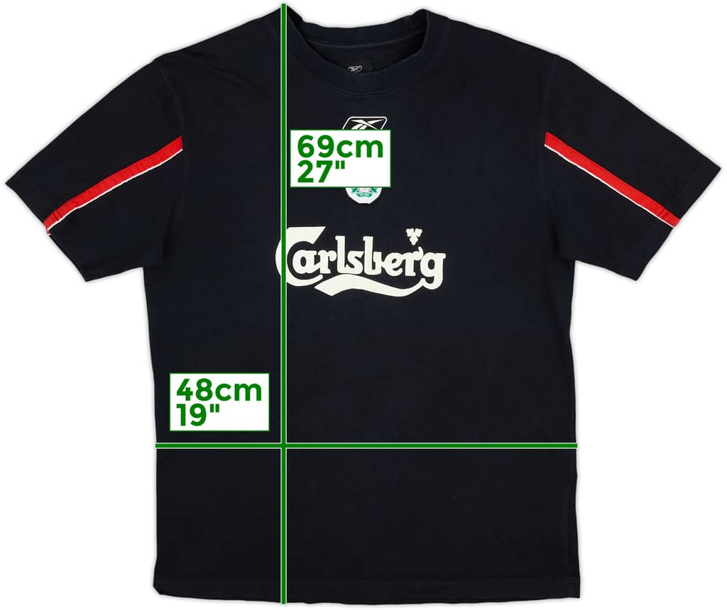2002-03 Liverpool Reebok Cotton Tee - 7/10 - (M)