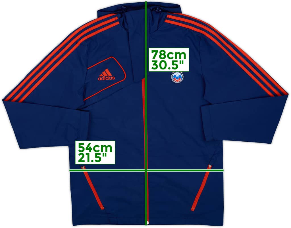 2012-13 Russia adidas Hooded Track Jacket - 8/10 - (M)
