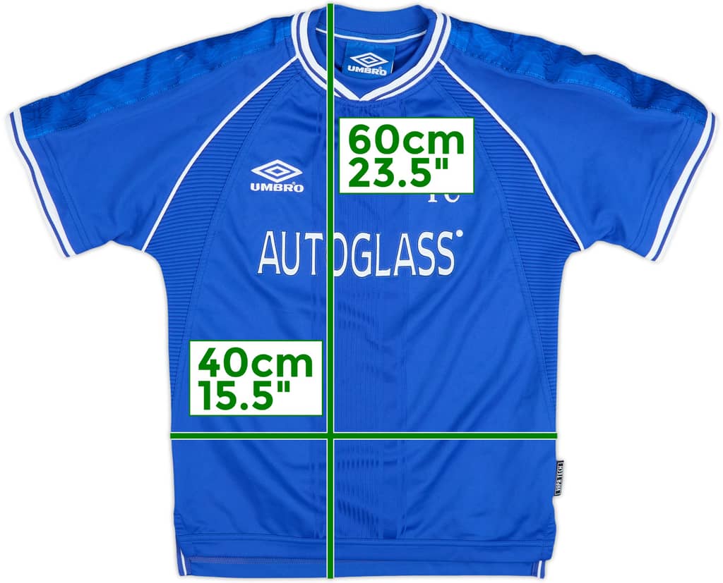 1999-01 Chelsea Home Shirt - 10/10 - (L.Boys)