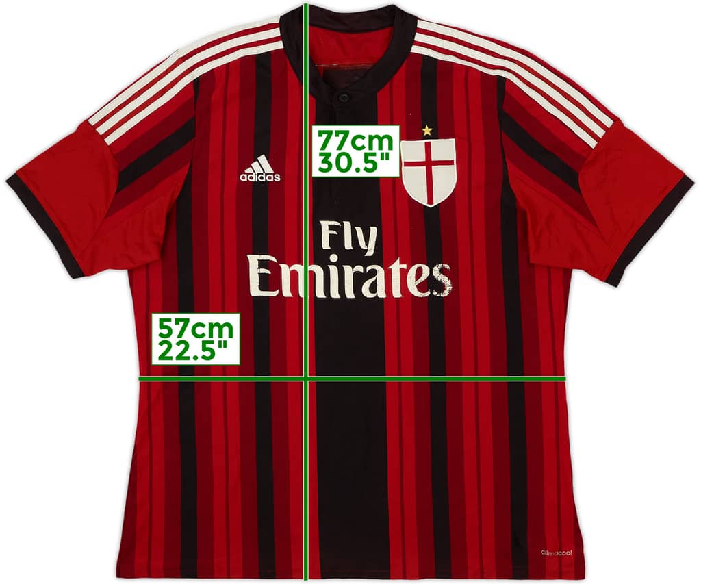 2014-15 AC Milan Home Shirt - 5/10 - (XL)