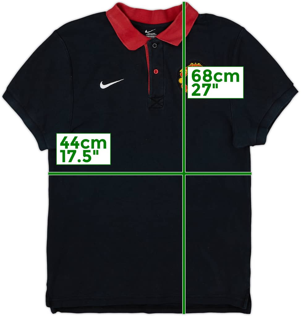 2013-14 Manchester United Nike Polo Shirt - 7/10 - (S)