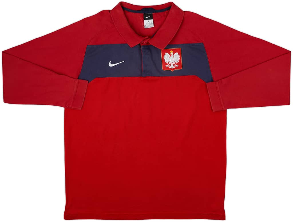 2010-11 Poland Nike Polo L/S Shirt - 8/10 - (XL)
