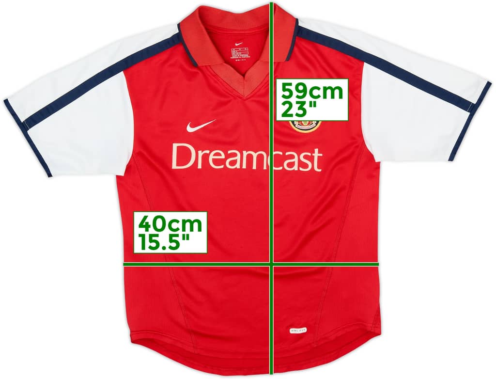 2000-02 Arsenal Home Shirt - 8/10 - (M.Boys)