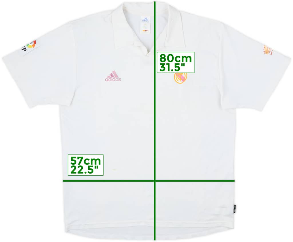 2001 Real Madrid Home Shirt - 4/10 - (L)
