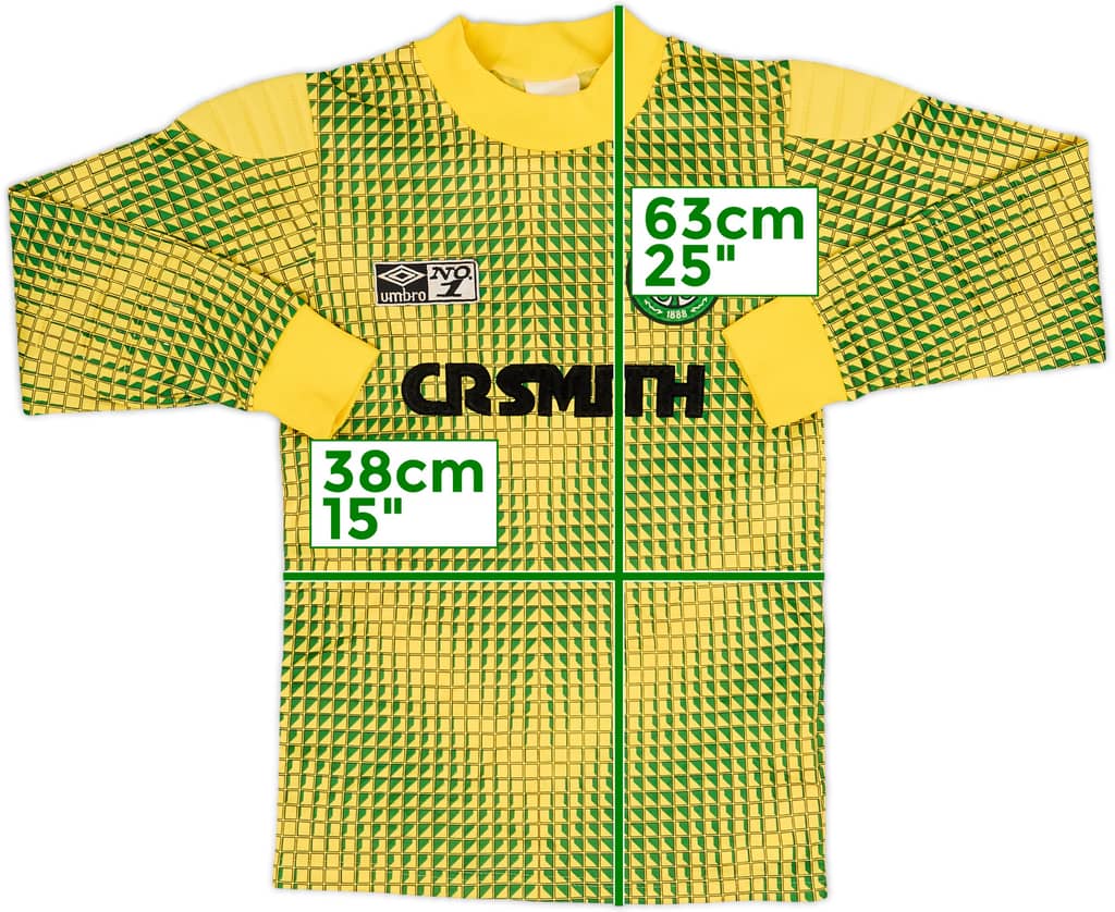 1989-91 Celtic GK Shirt - 9/10 - (L.Boys)