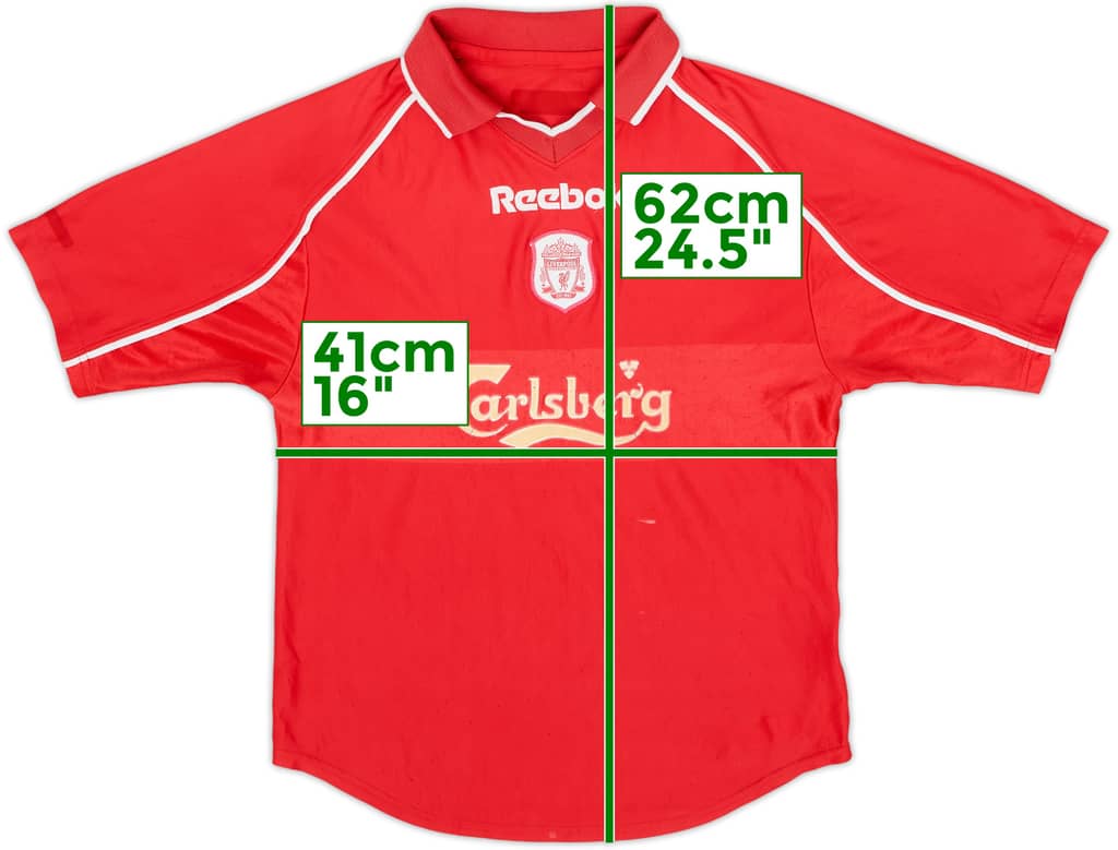 2000-02 Liverpool Home Shirt - 6/10 - (M.Boys)