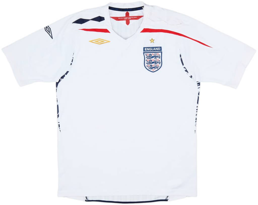 2007-09 England Home Shirt - 5/10 - (L)