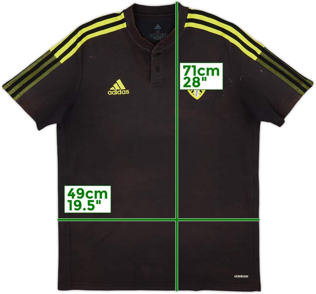2021-22 Leeds United adidas Polo - 4/10 - (M)