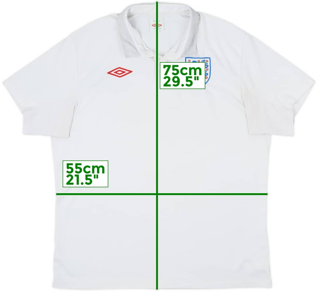 2009-10 England Home Shirt - 5/10 - (L)