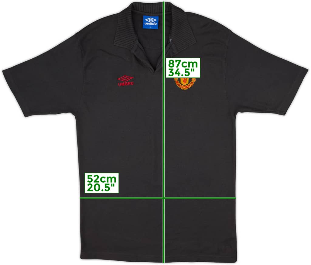 1996-97 Manchester United Umbro Polo Shirt - 8/10 - (XL)