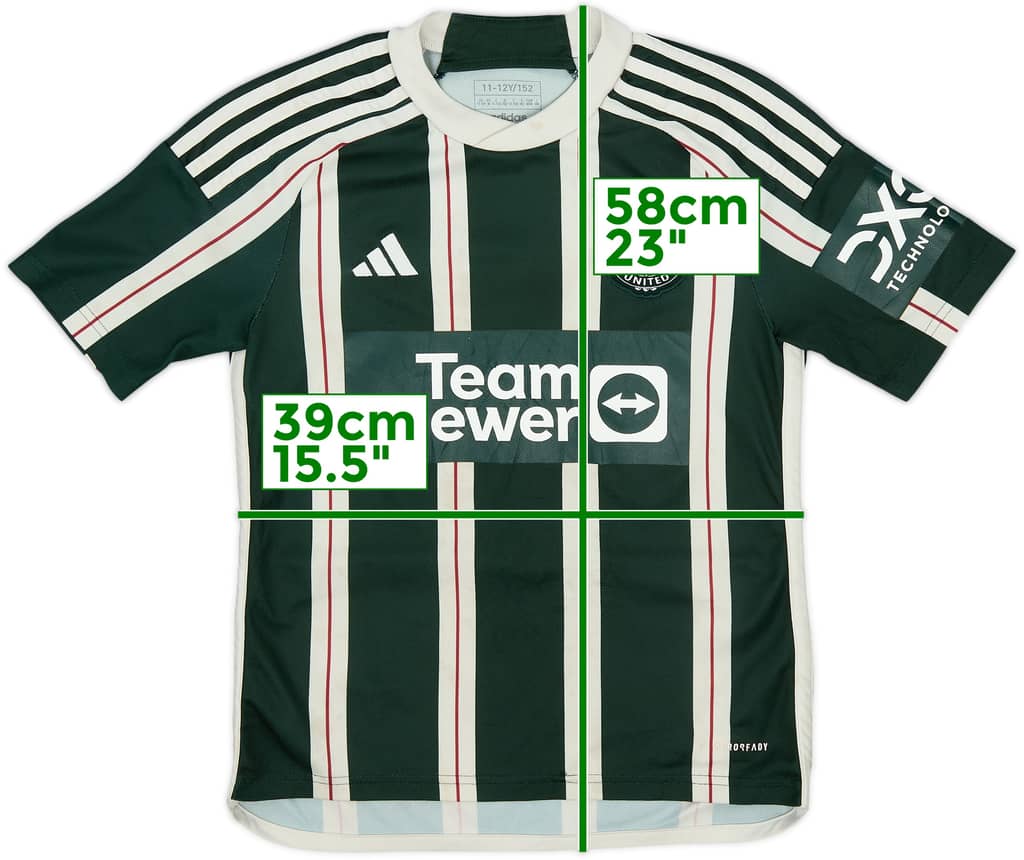 2023-24 Manchester United Away Shirt - 5/10 - (M.Boys)