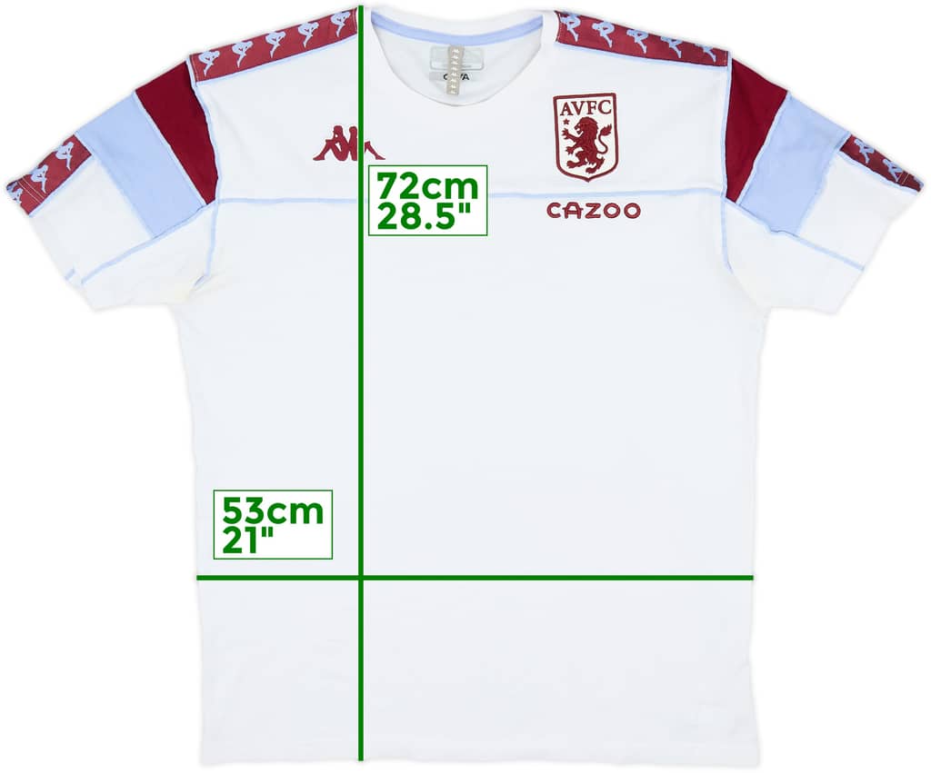 2020-21 Aston Villa Kappa Camiseta de Algodón - 8/10 - (XXL)