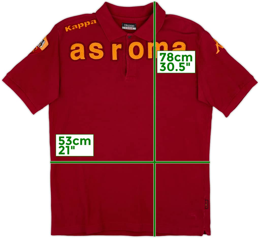 2009-10 Roma Kappa Polo Shirt - 8/10 - (L)